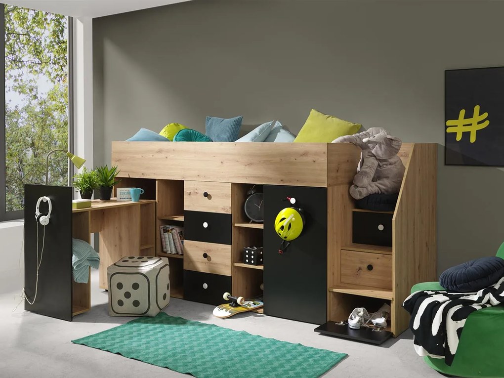 Многофункционално легло Smart III-Right-Mauro