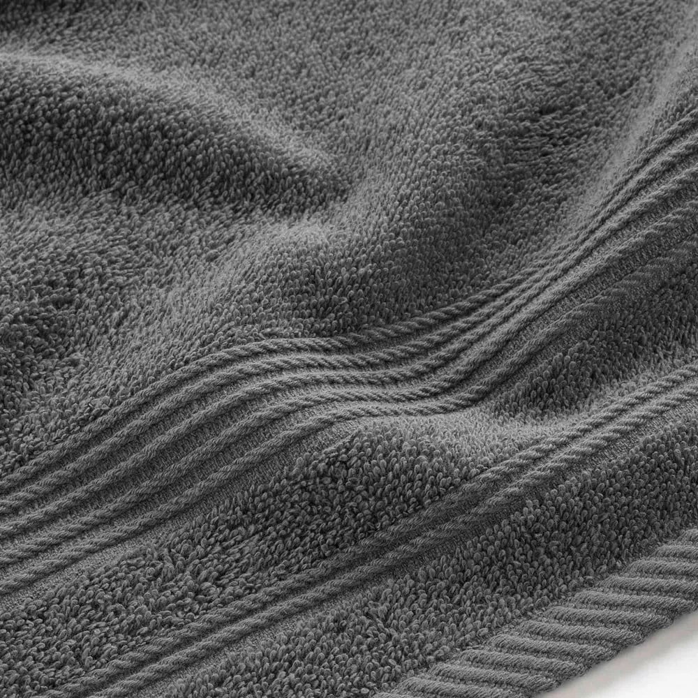 Тъмносива памучна кърпа от тери 30x50 cm Tendresse – douceur d'intérieur