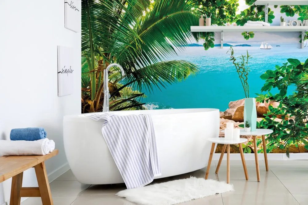 Тапет – Лодка в открито море