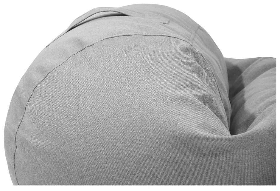 Светлосив детски пуф Roll 80 – SLOWDOWN