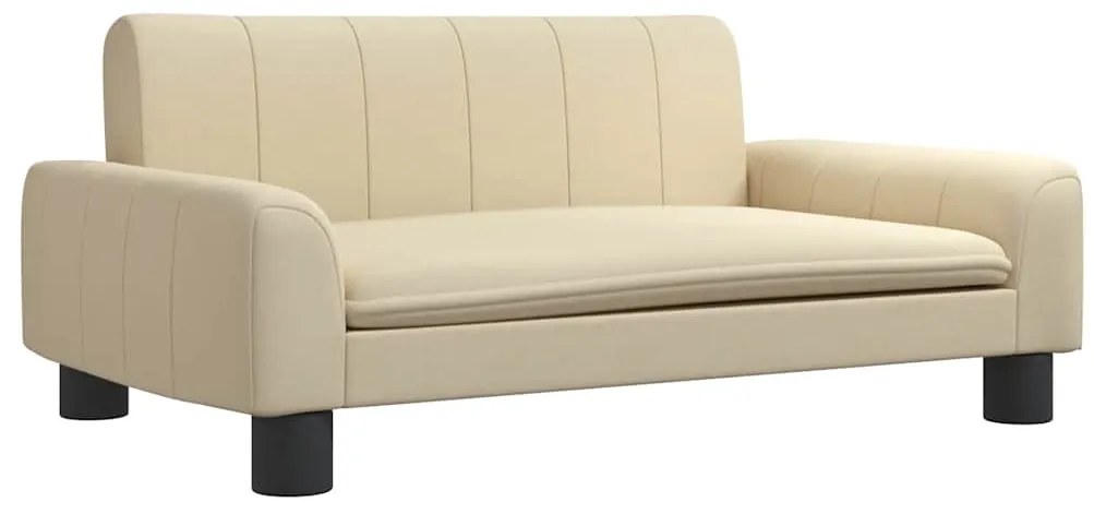 3196268 vidaXL Детски диван, кремава, 70x45x30 см, текстил