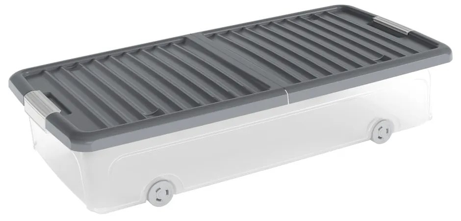 Пластмасова кутия за съхранение под леглото с капак 74x37x16,5 cm W box underbed L – KIS