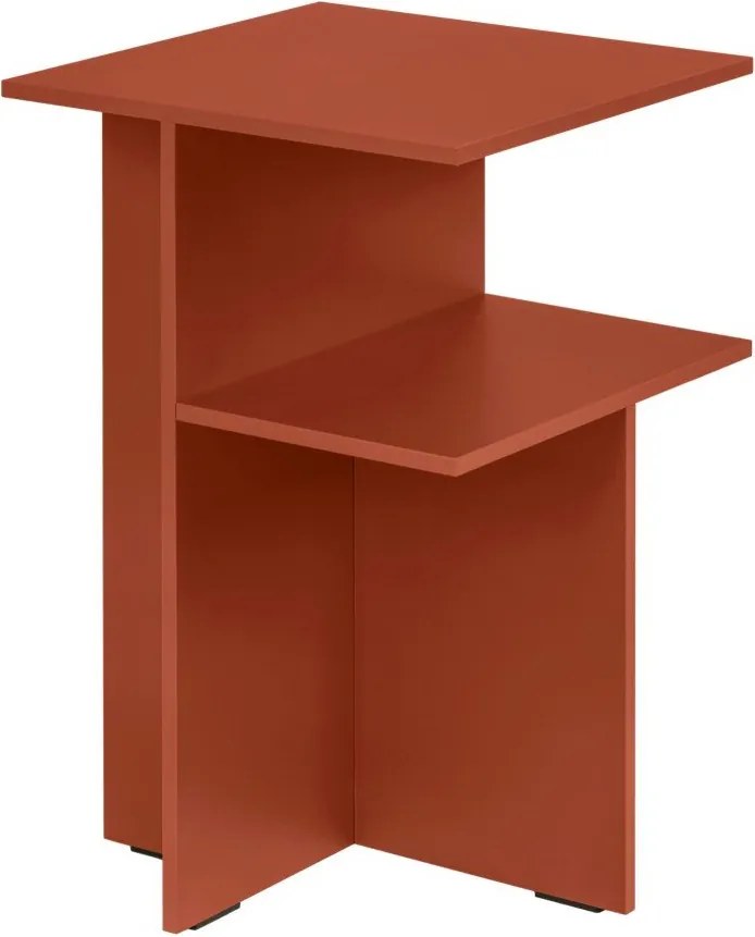 Теракотено нощно шкафче с рафтове Atik – noo.ma