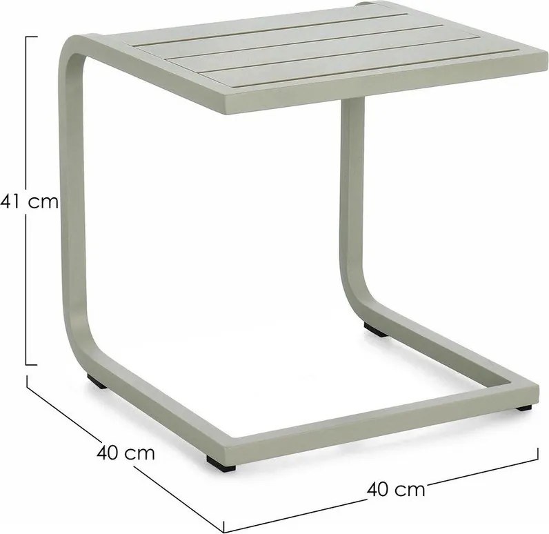 Алуминиева градинска масичка 40x40 cm Taylor – Bizzotto