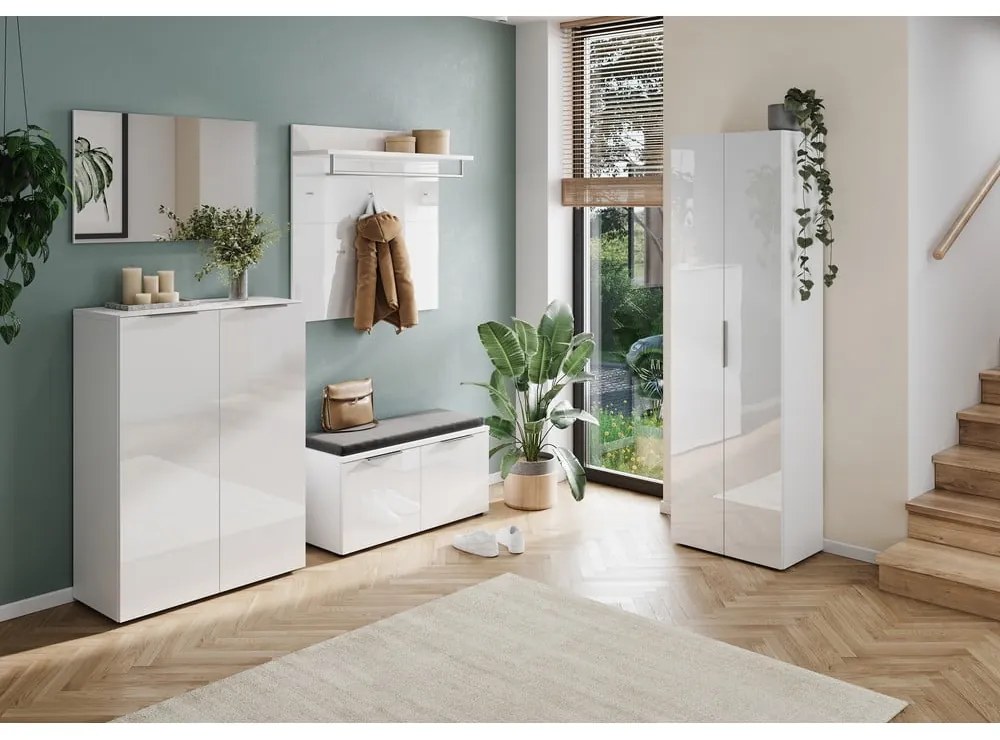 Бял гардероб 59x197 cm Genova – Germania