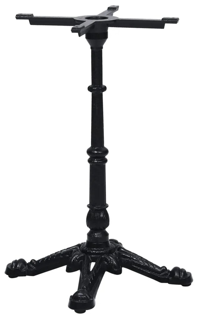325433 vidaXL Крак за бистро маса черен 52x52x72 cm чугун