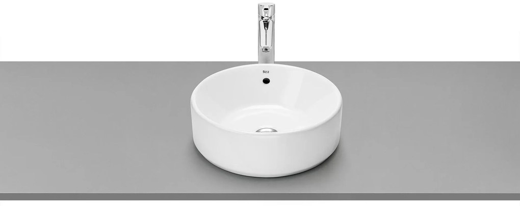 Умивалник върху плот, A3270MJ000, Roca, порцелан, бял, 39х39х13см