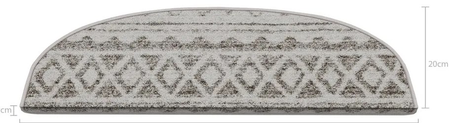 Кремави килимчета за стълби в комплект от 16 части 20x65 cm Cottage Warmth - Vitaus