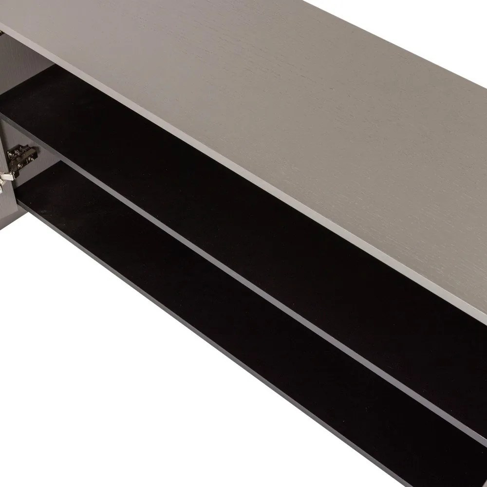 Сива маса за телевизор от декор от ясен 200x53x44 cm Brock – WOOOD