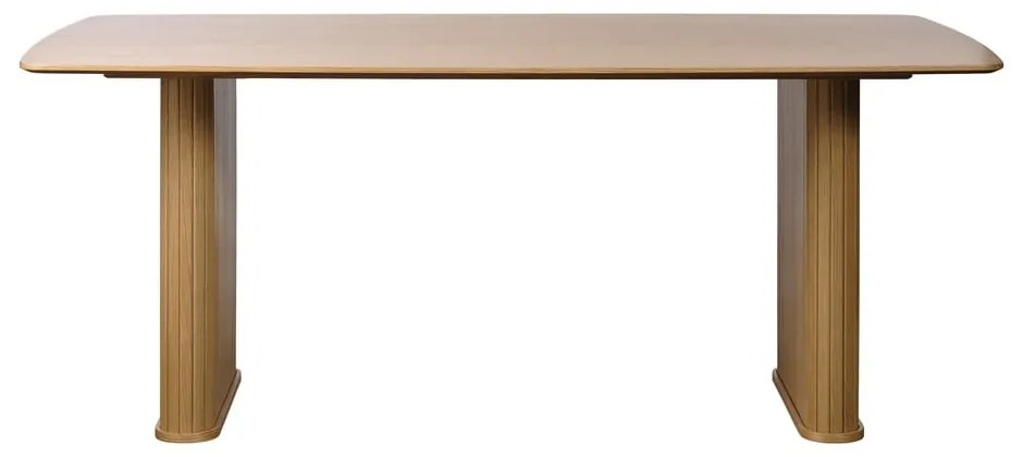 Маса за хранене с дъбов плот 100x190 cm Nola - Unique Furniture