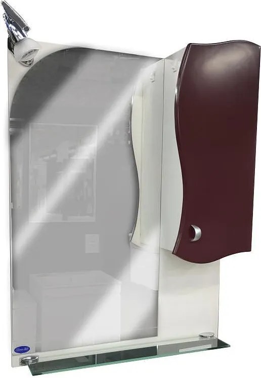 Шкаф за баня горен, Бохем 1, цвят вино