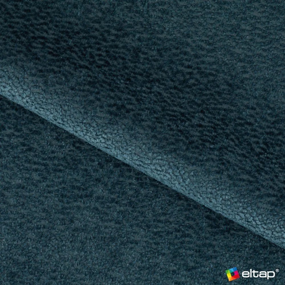 Син разтегателен ъглов диван с място за съхранение от букле (десен ъгъл) Felro – ELTAP