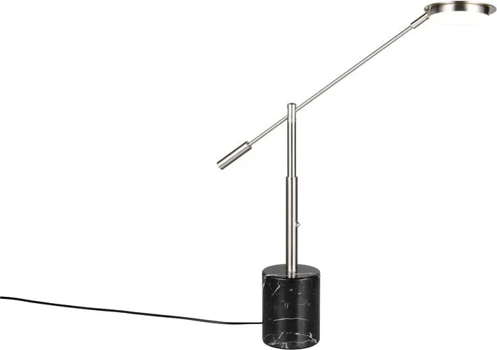 LED настолна лампа в черен и сребрист цвят (височина 65 cm) Fiore – Trio Select