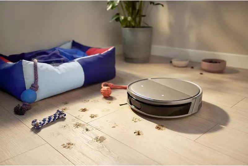 Прахосмукачка робот Philips Series 9000 XU9100/10, 6500 mAh, 8000 Pa, WiFi, LiDAR, PowerCyclone, EPA 11, Сухо/мокро почистване, Бронз/златист