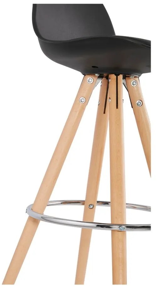 Черен бар стол , височина на седалката 64 cm Anau - Kokoon