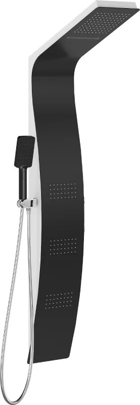 Mexen Bali панел за душ, черно/бяло - 7622-03-71