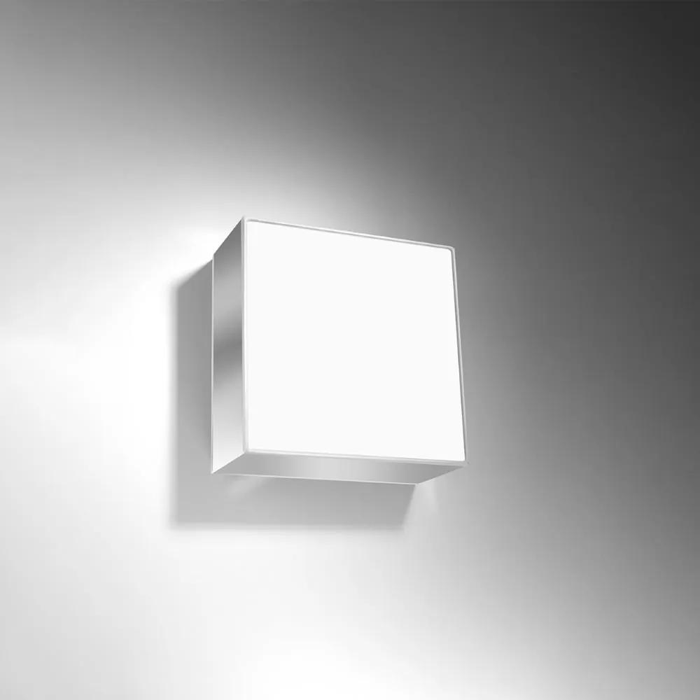 Сиво осветително тяло за таван 25x25 cm Mitra – Nice Lamps