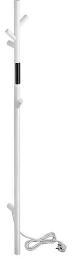 Сушилник за кърпи 10,3x118 cm, неръждаема стомана/бял