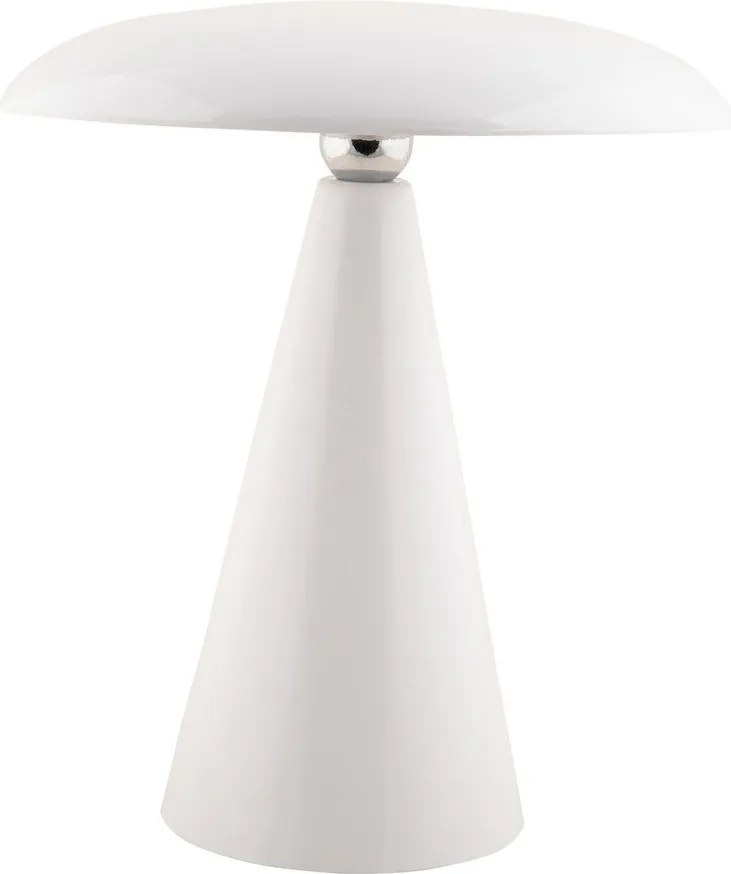 Бяла LED затъмняваща се настолна лампа (височина 26 cm) Phoebe – Leitmotiv