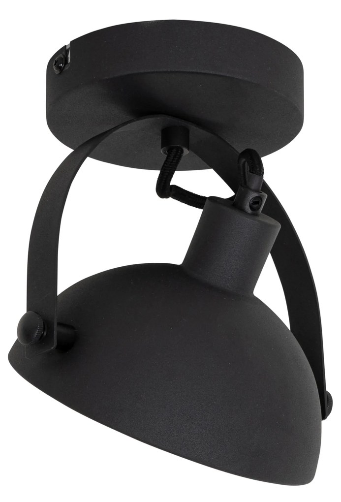 Индустриален плафон черен със злато 15 см регулируем - Magnax