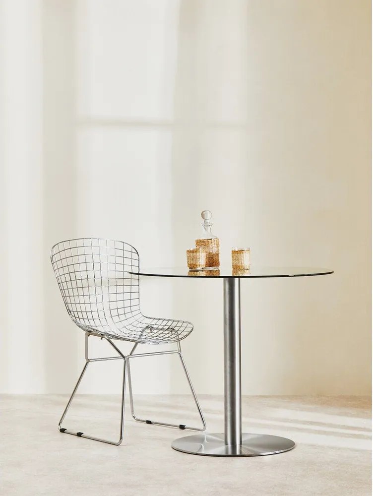 Кръгла трапезна маса със стъклен плот ø 90 cm Metropolitan – Premier Housewares