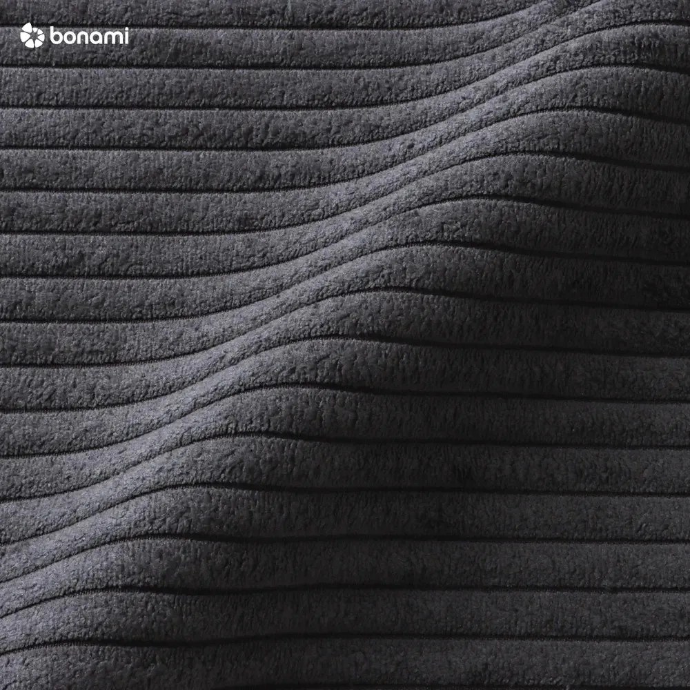 Антрацитно единично легло 120x200 cm тапицирано без ламелно дъно Mattis – Meise Möbel