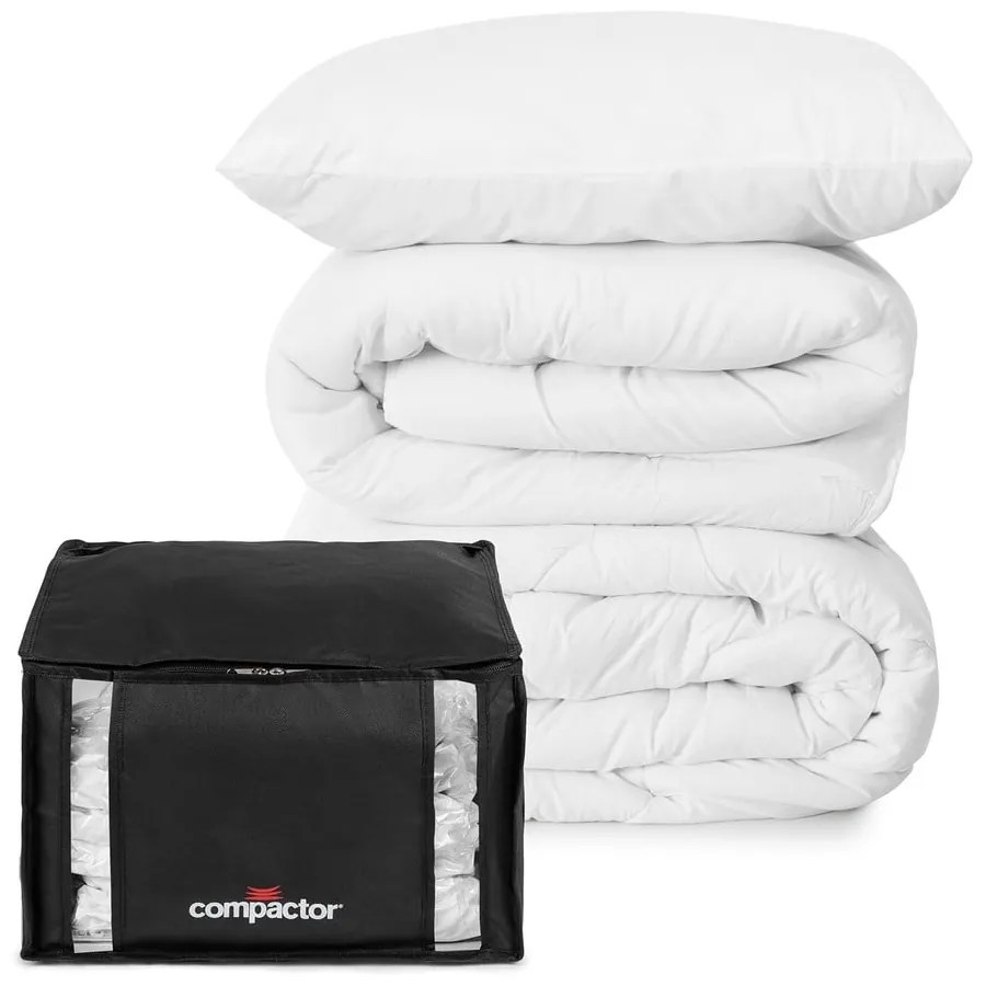 Черна кутия за съхранение на дрехи XXL 3D Medium, 125 л Black Edition - Compactor