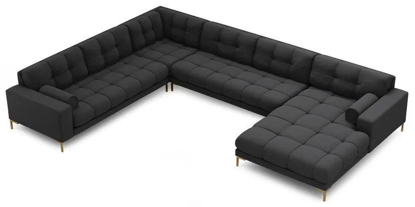 Тъмносив ъглов диван (ляв ъгъл) Bali – Cosmopolitan Design