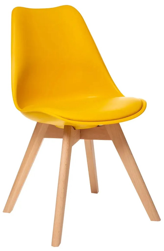 Трапезен стол atmosphera Baya, Полипропилен, Бук - Зелен