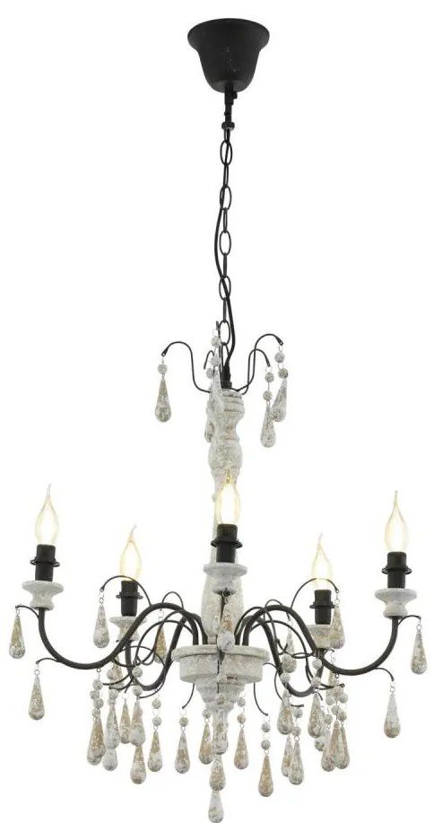 Eglo 33011 - Полилей на верига 5xE14/40W/230V