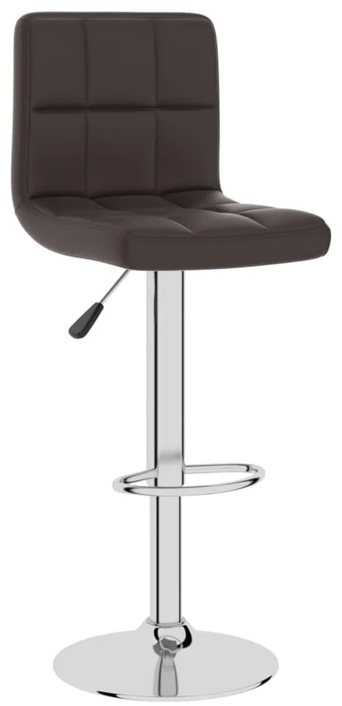 334222 vidaXL Бар табуретка, кафява, изкуствена кожа