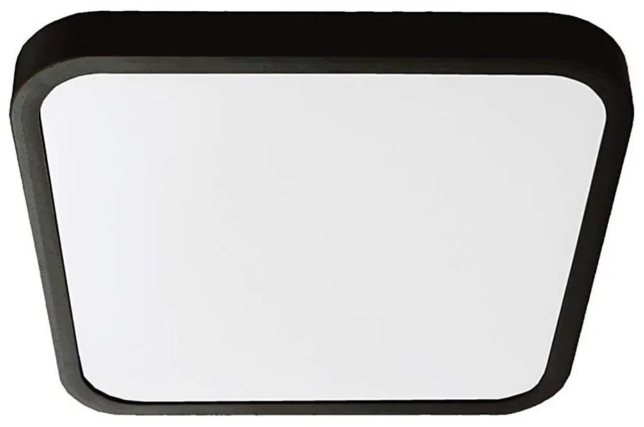 LED Плафон за баня LED/18W/230V 4000K IP44 25x25 см черен