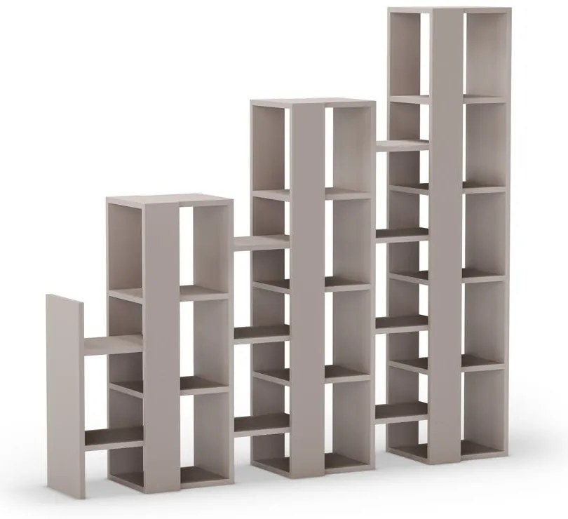 Сиво-бежов стелаж 158x151 cm Anissa – Marckeric