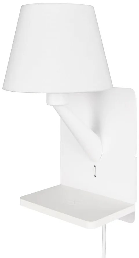 Бяла стенна лампа Comfort – Trio