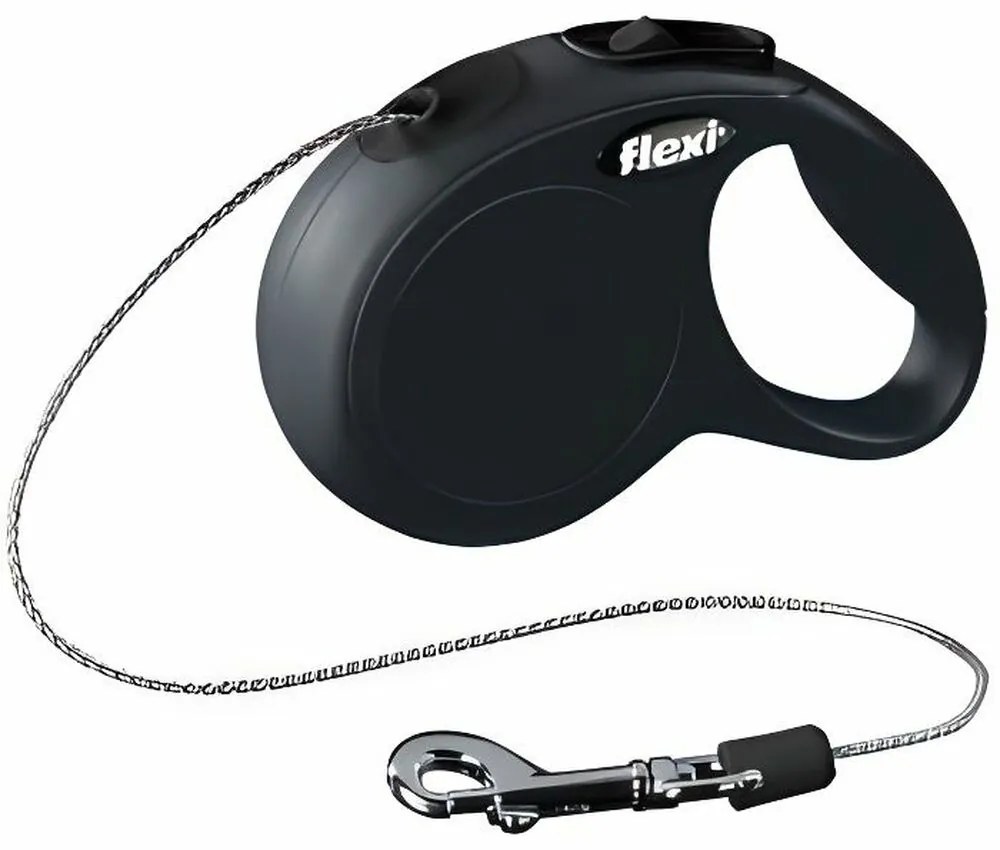 Кучешка Каишка Flexi New Classic 8 m Черен Размер М