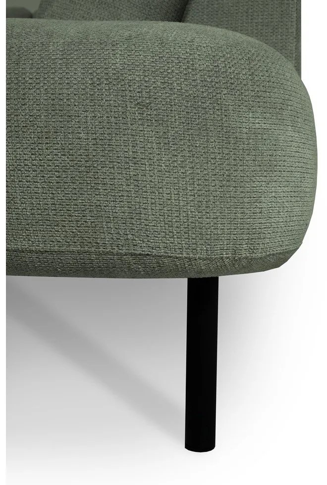 Зелен ъглов диван (десен ъгъл/"U" форма) Hero – Scandic