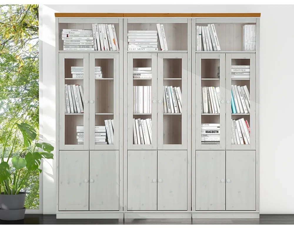 Бяла витрина от масивен бор 518x223 cm Anita – Støraa