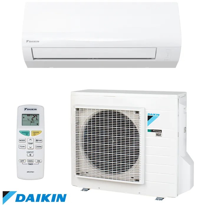 Инверторен климатик Daikin Sensira FTXF60D + RXF60D, 21000 BTU, 40 м2, A++, R-32, Бял