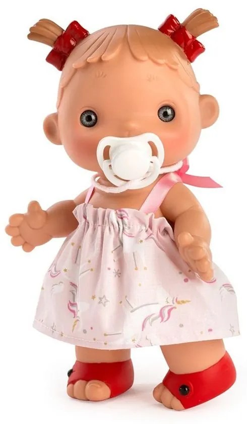 Asi - Кукла Даниела розова рокля с еднорог, 23 см