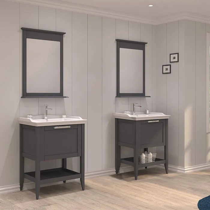 Комплект за баня Bastle-Дължина: 80 cm-Anthraki Mat