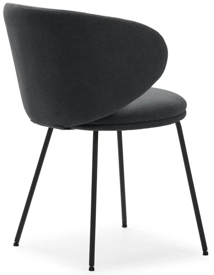 Тъмносиви тапицирани трапезни столове в комплект 2 бр. Rush – Marckeric