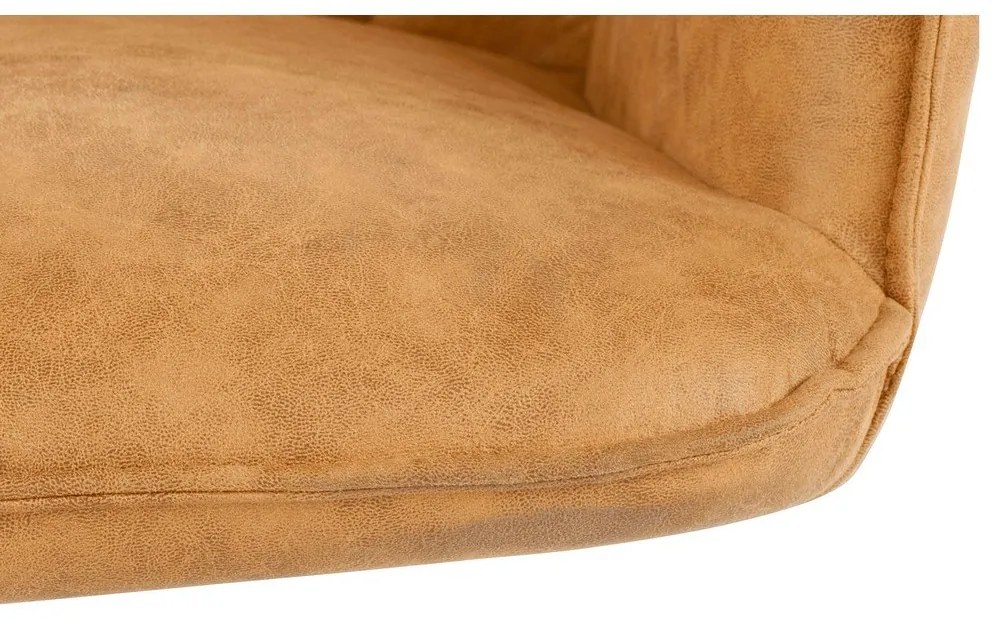 Жълти тапицирани трапезни столове в комплект 2 бр. Preston – Støraa