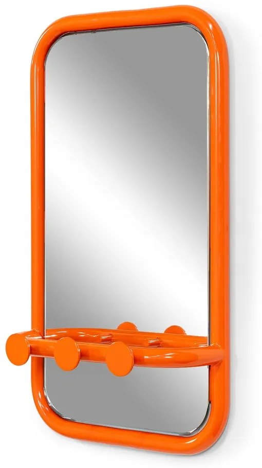 Оранжев метален панел за окачване 35x60x11 cm Retro – Spinder Design