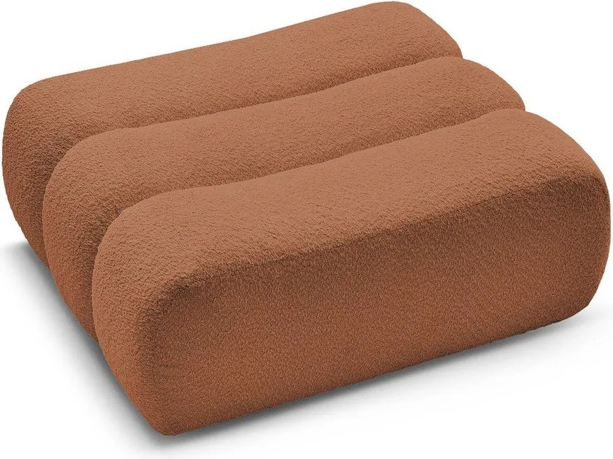 Оранжева табуретка от прежда с примки от букле Azra – Bobochic Paris