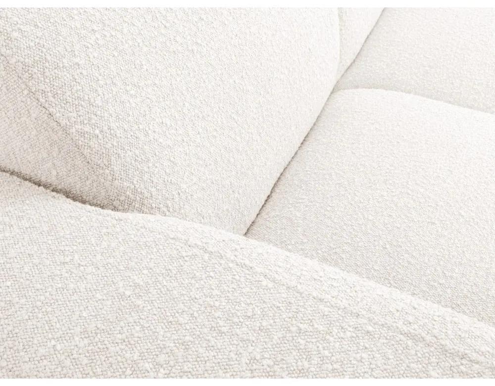 Бял ъглов диван от плат букле (ляв ъгъл) Molino - Micadoni Home