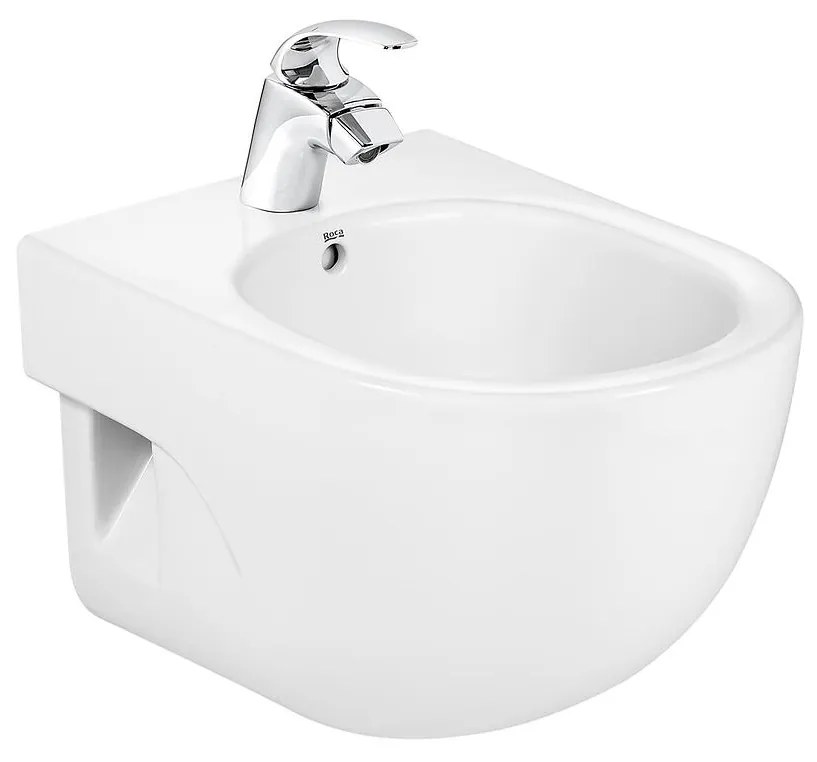 Компактно окачено биде, A357246000, Roca, бяло, 36х48х30см