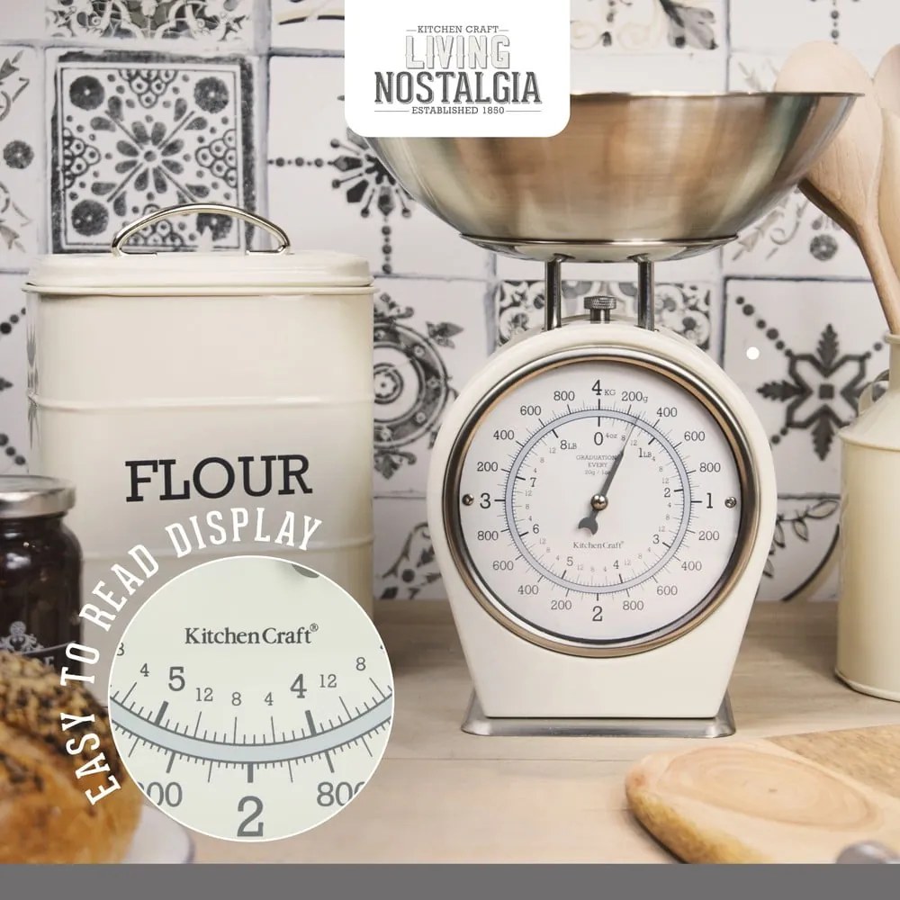 Кухненска везна за крем, капацитет 4 kg Living Nostalgia - Kitchen Craft