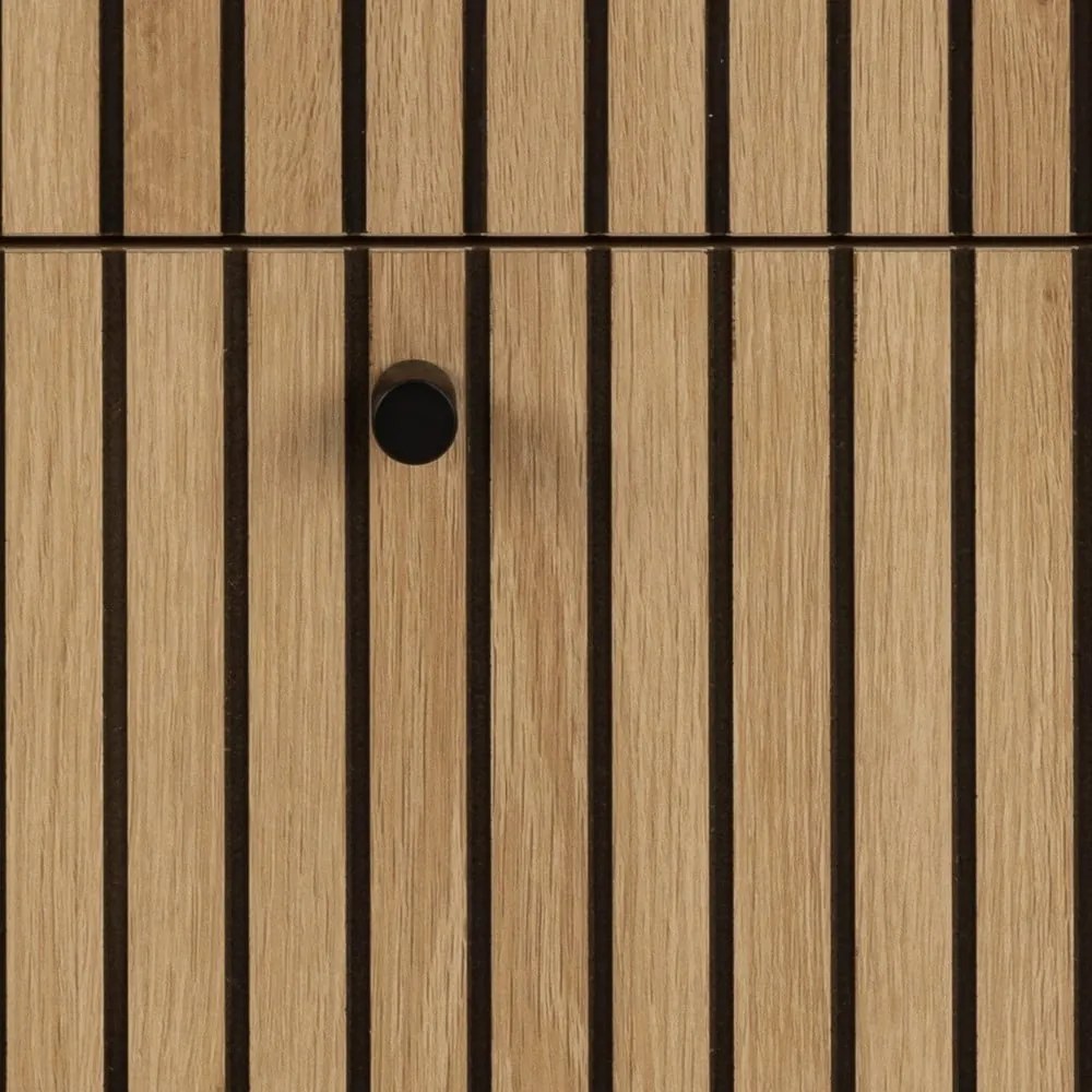 Скрин от дъбов декор в естествен цвят 81x80x40 cm Albany – Actona