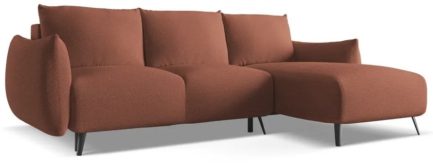 Розов ъглов диван (десен ъгъл) Malie – Makamii