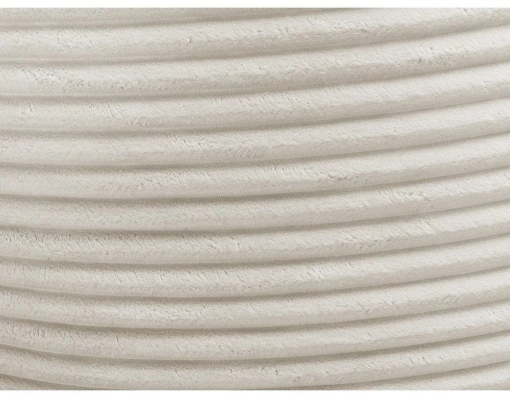 Бежов пуф от рипсено кадифе Socrate – Bobochic Paris